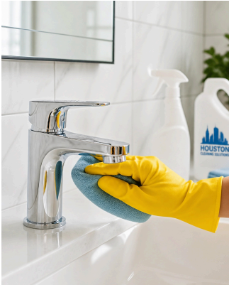 Bathroom cleaning image